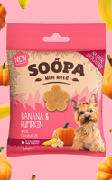 SOOPA Mini Bites - banán és sütőtök 50 g