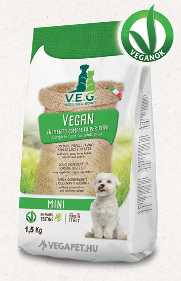 V.E.G. VEGAN Mini vegán száraztáp kutyáknak 1,5 kg